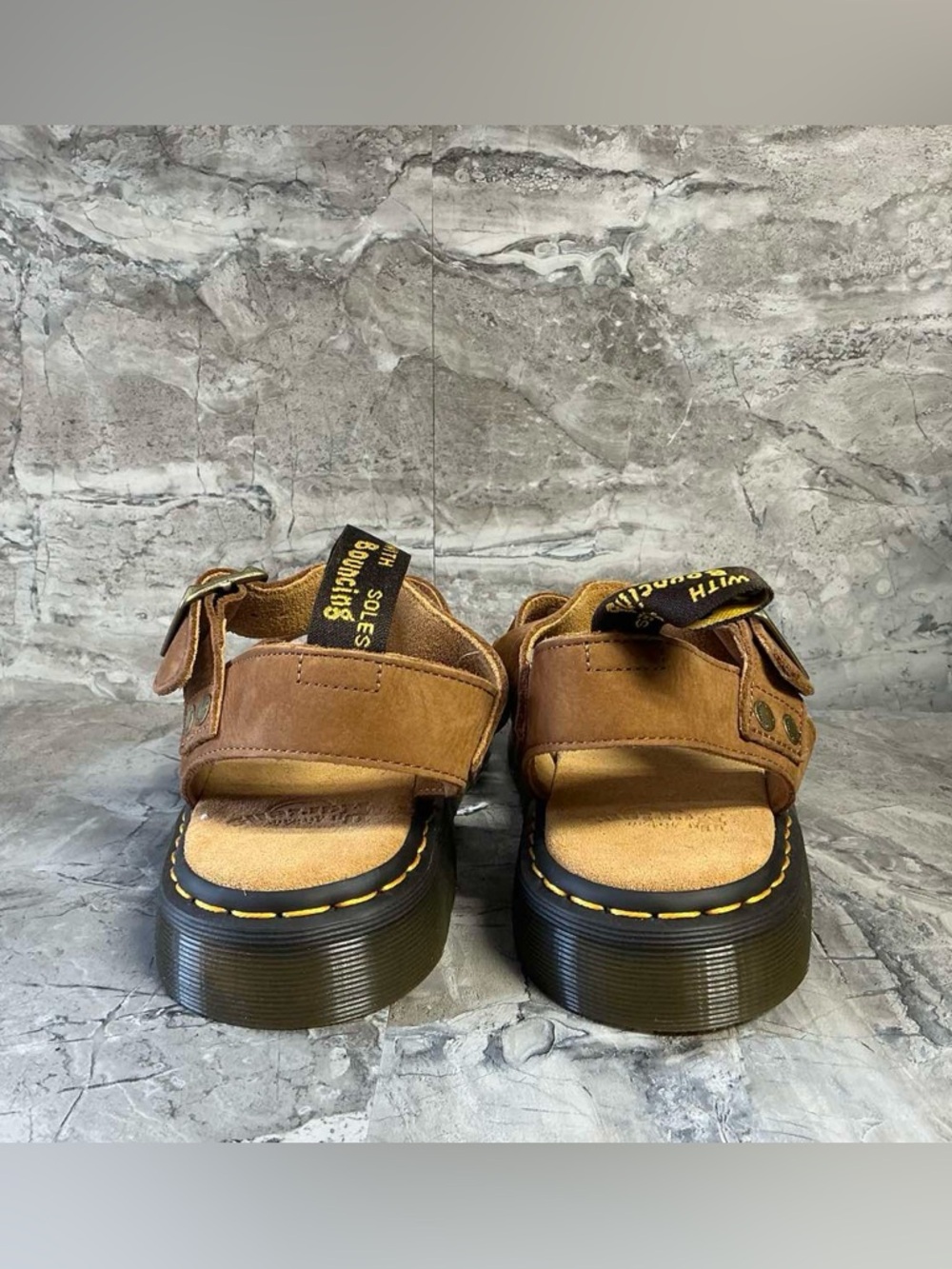 Dr.Martens GRYPHON TUMBLED NUBUCK SANDALS - Picture 11 of 13